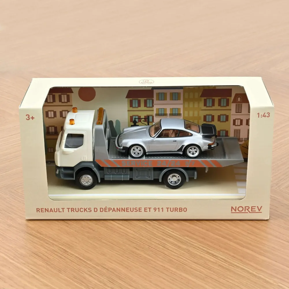 Jouets enfants - Voiture jouet Dépanneuse Plastigam et Porsche 911 Jet-car 1/43 - NOREV