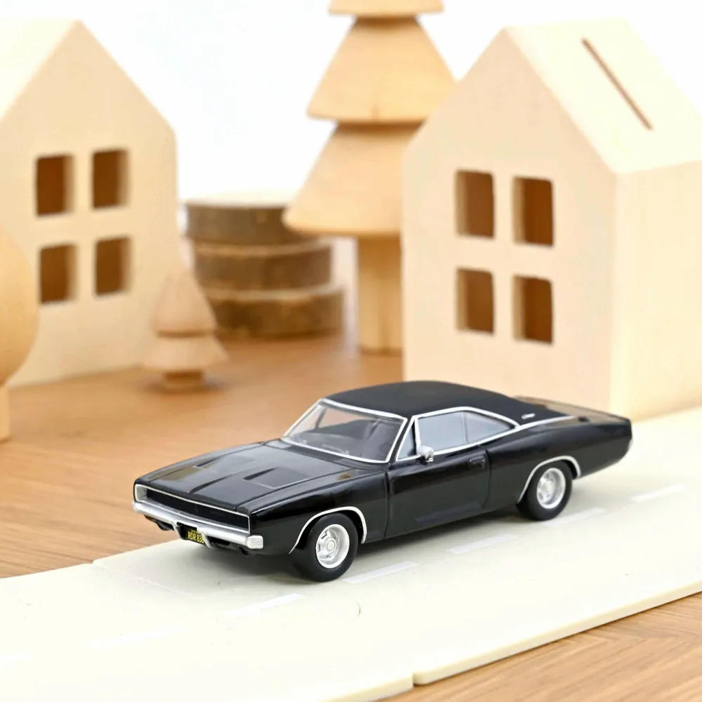 Jouets enfants - Voiture jouet Dodge Charger 1968 Noir Jet-car 1/43 - NOREV