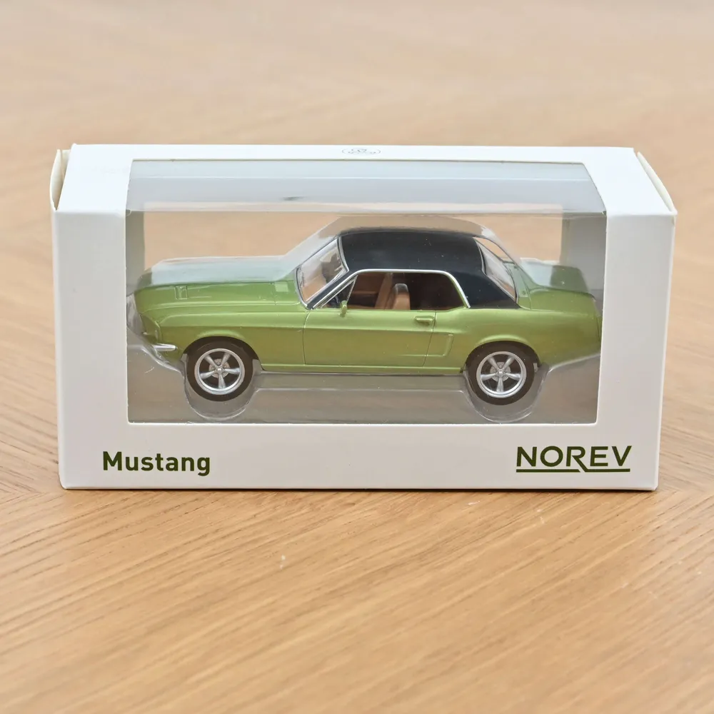 Toys - Toy car Ford Mustang Coupé 1968 Metallic Green Jet-car 1/43 - NOREV