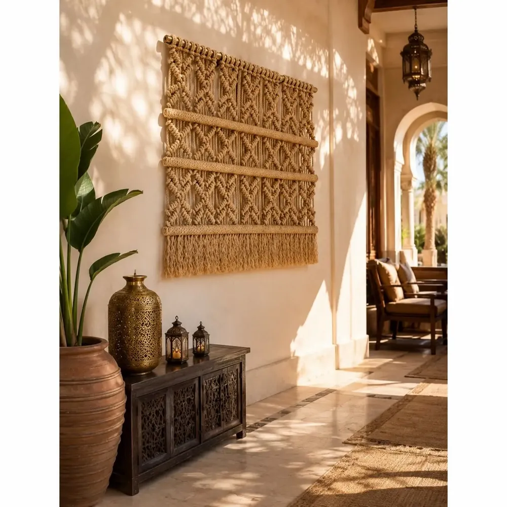 Tapisseries - Décoration Murale Textile - Couleur Beige - NŒULUXE