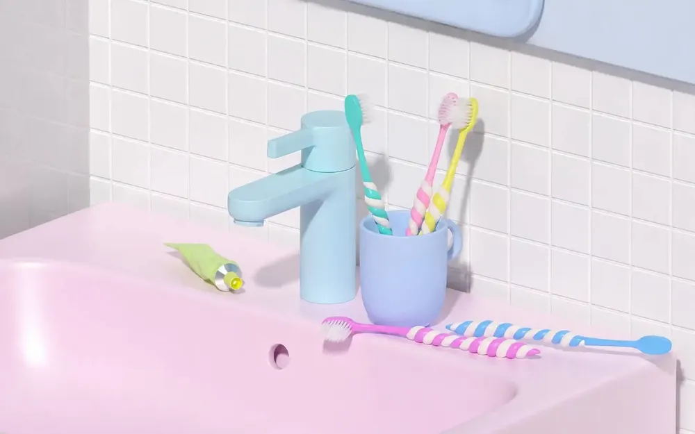 Caskets and boxes - TWIZZLEY Macaron Edition–5-Piece Curved Wide-Head Toothbrush Gift Set - TWIZZLEY