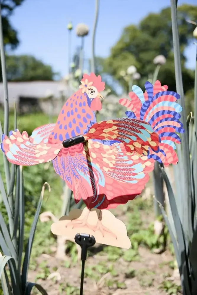 Accessoires de déco extérieure - Girouette Emma Poule - LES RITOURNAILES
