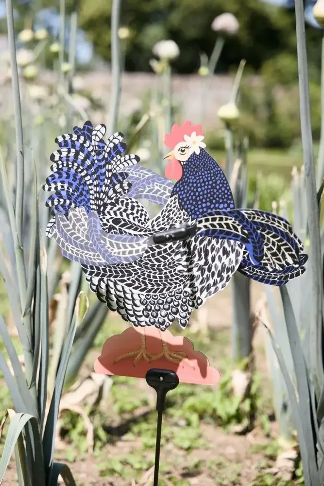 Accessoires de déco extérieure - Girouette Emma Poule - LES RITOURNAILES