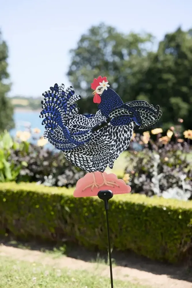 Accessoires de déco extérieure - Girouette Emma Poule - LES RITOURNAILES