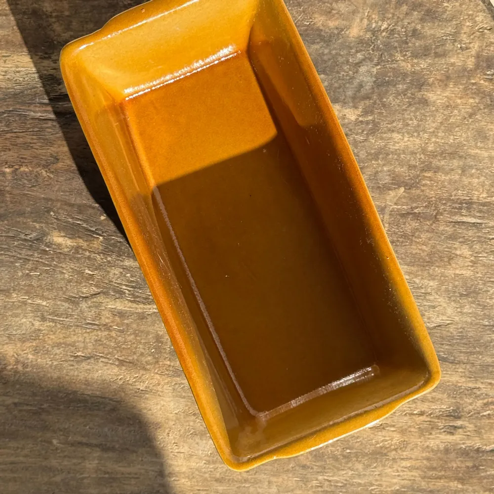 Kitchen utensils - Large honey-colored ceramic terrine dish, caramel H10 L29 - OFFICE OBJETS