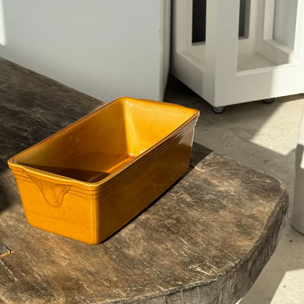 Kitchen utensils - Large honey-colored ceramic terrine dish, caramel H10 L29 - OFFICE OBJETS