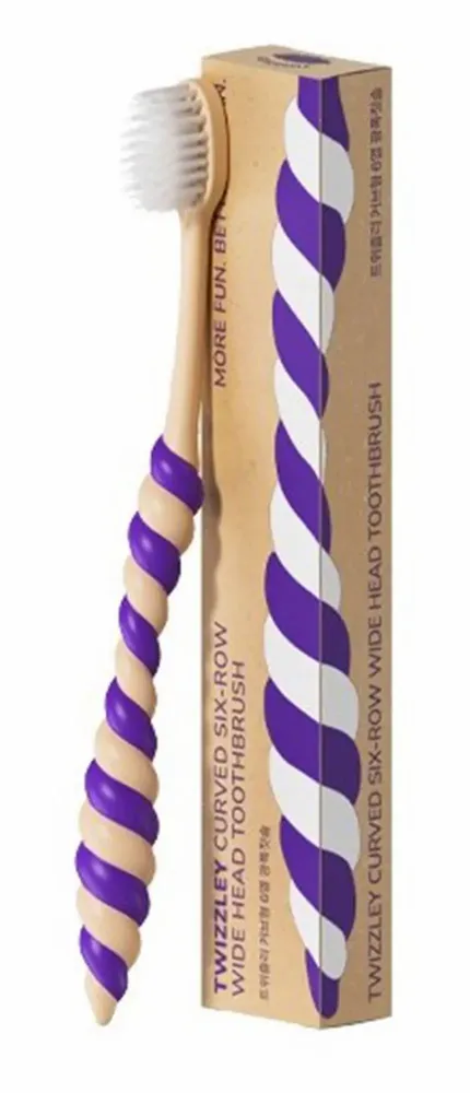 Caskets and boxes - TWIZZLEY Crayon Edition–5-Piece Curved Wide-Head Toothbrush Gift Set - TWIZZLEY