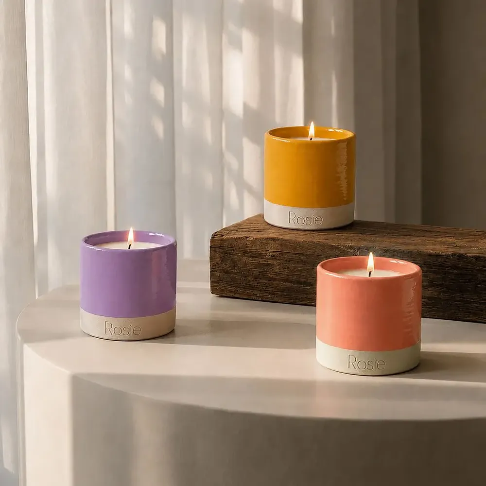Candles - Ceramic scented candle - ROSIE COTE ATLANTIQUE FRANCE