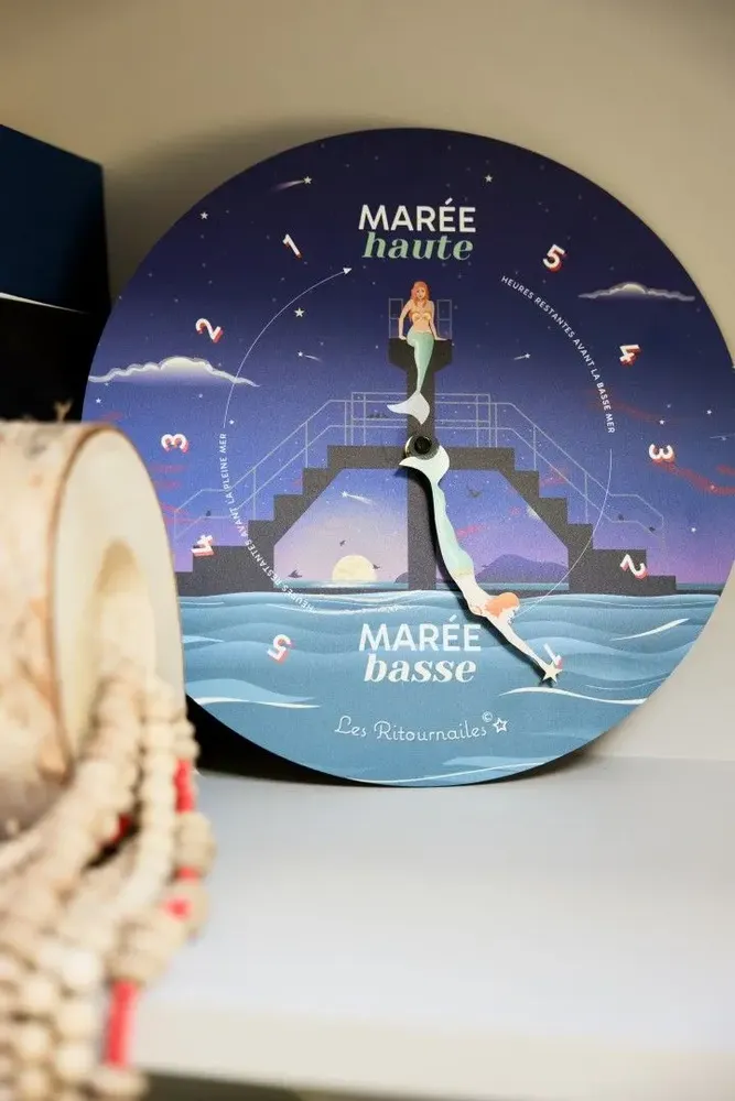 Objets de décoration - horloge temps les irènes - LES RITOURNAILES