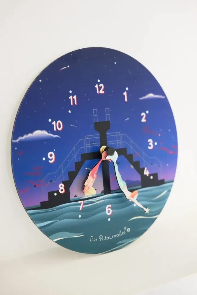 Objets de décoration - horloge temps les irènes - LES RITOURNAILES