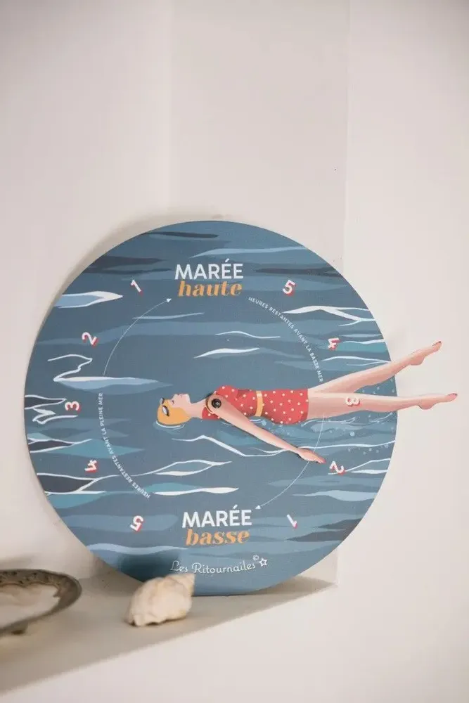 Decorative objects - Mado Crolé tide clock - LES RITOURNAILES