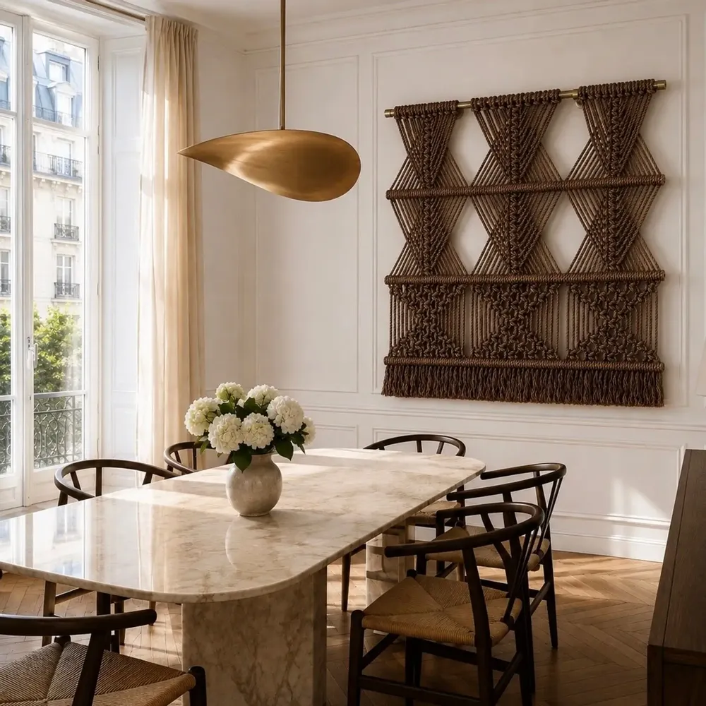 Tapisseries - Décoration Murale Textile - Couleur Marron - NŒULUXE
