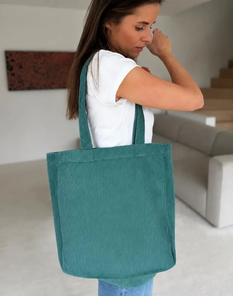 Bags and totes - Reusable velvet bag - duck green (41,5x10x 9cm) - MOONPACK