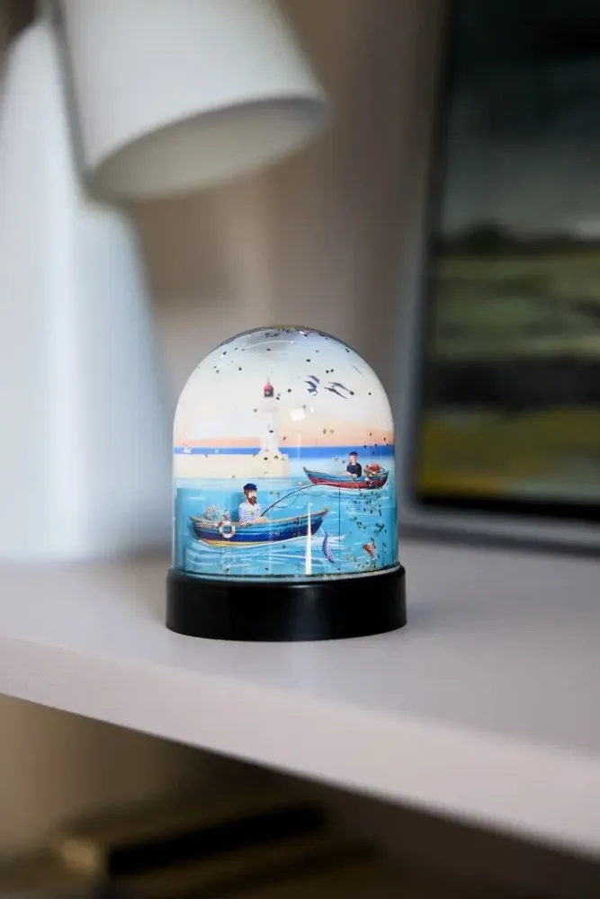 Accessoires de déco extérieure - Boule à paillette Michel Bellepêche - LES RITOURNAILES