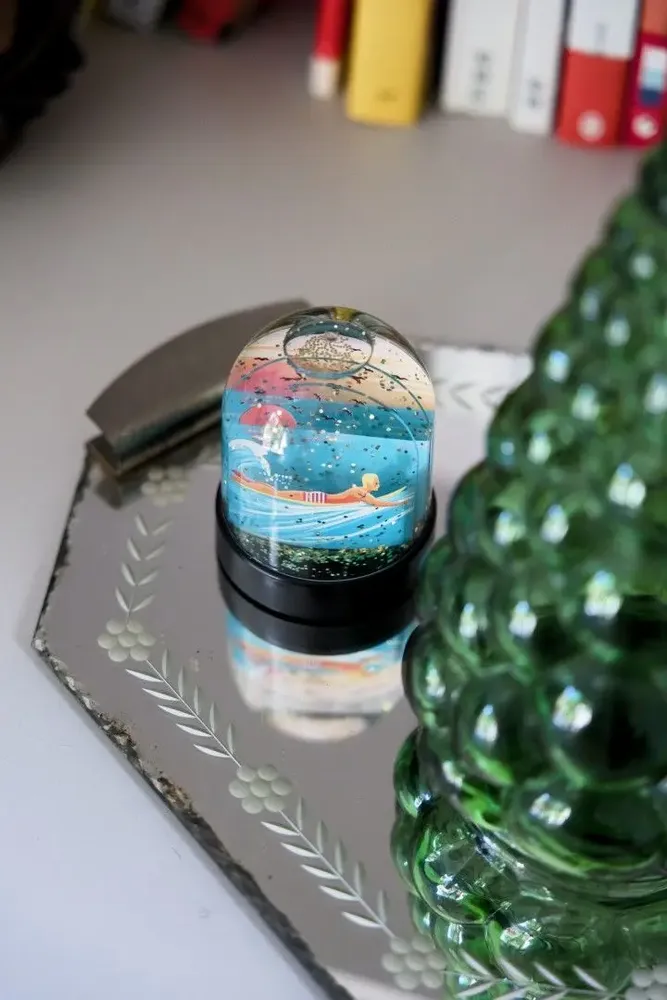 Accessoires de déco extérieure - Boule à paillettes Dan Summer - LES RITOURNAILES