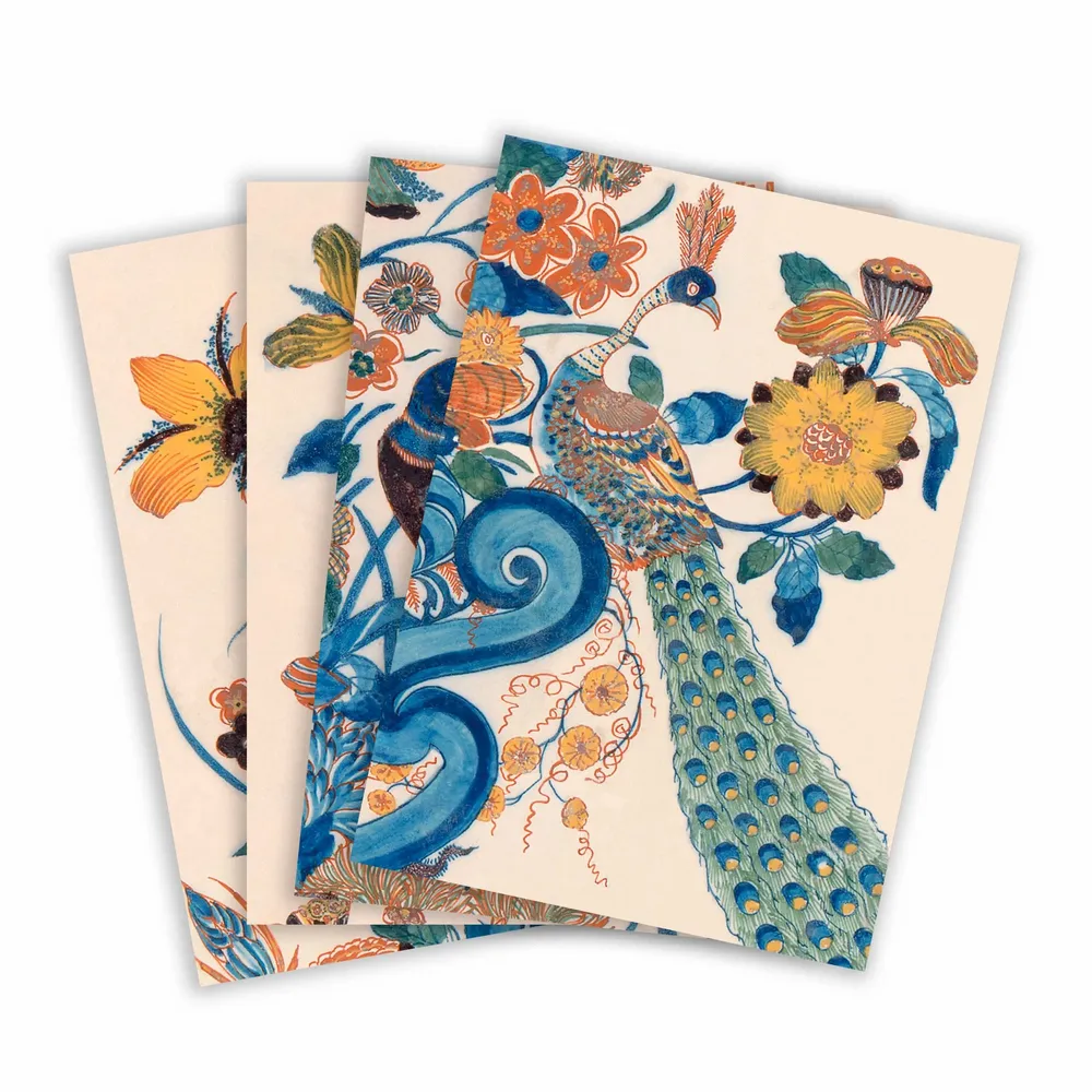 Papeterie bureau - Cartes Delfts Blauw, fleurs et oiseaux, Rijksmuseum - BIEN MOVES