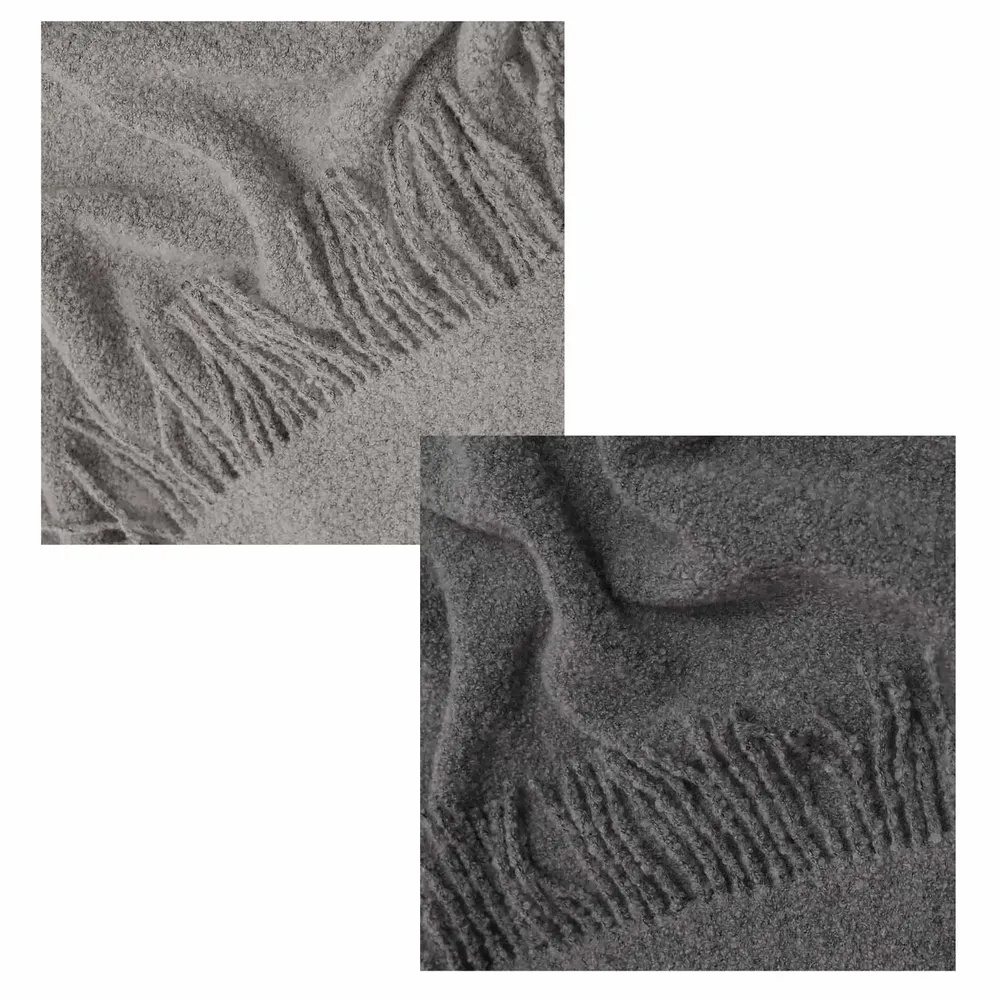 Throw blankets - Bouclé Throw Premium - LANAVITTA