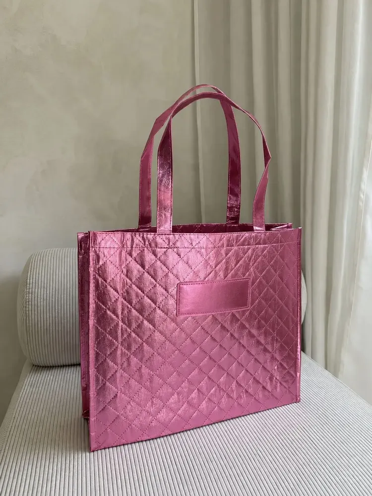 Bags and totes - Non-woven PP reusable bag -\" Oslo\” Rose Gold (41x12x35cm) - MOONPACK