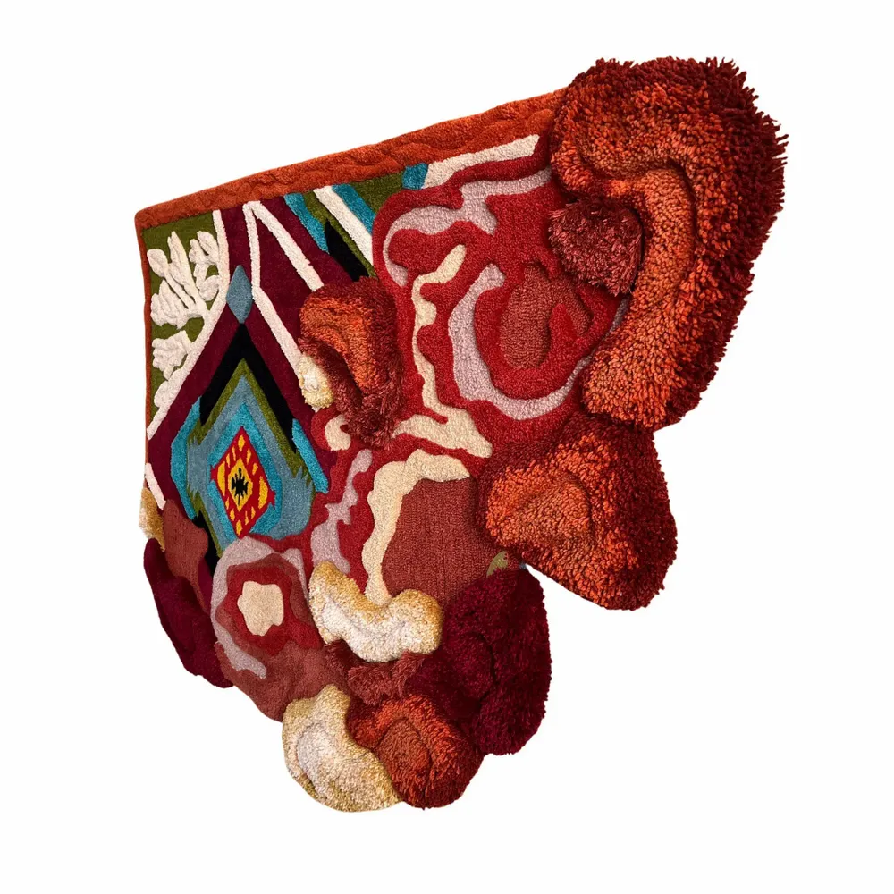 Contemporary carpets - Contemporary wall tapestry — Unique piece — Vernaculario I - ATELIER SAGRADO