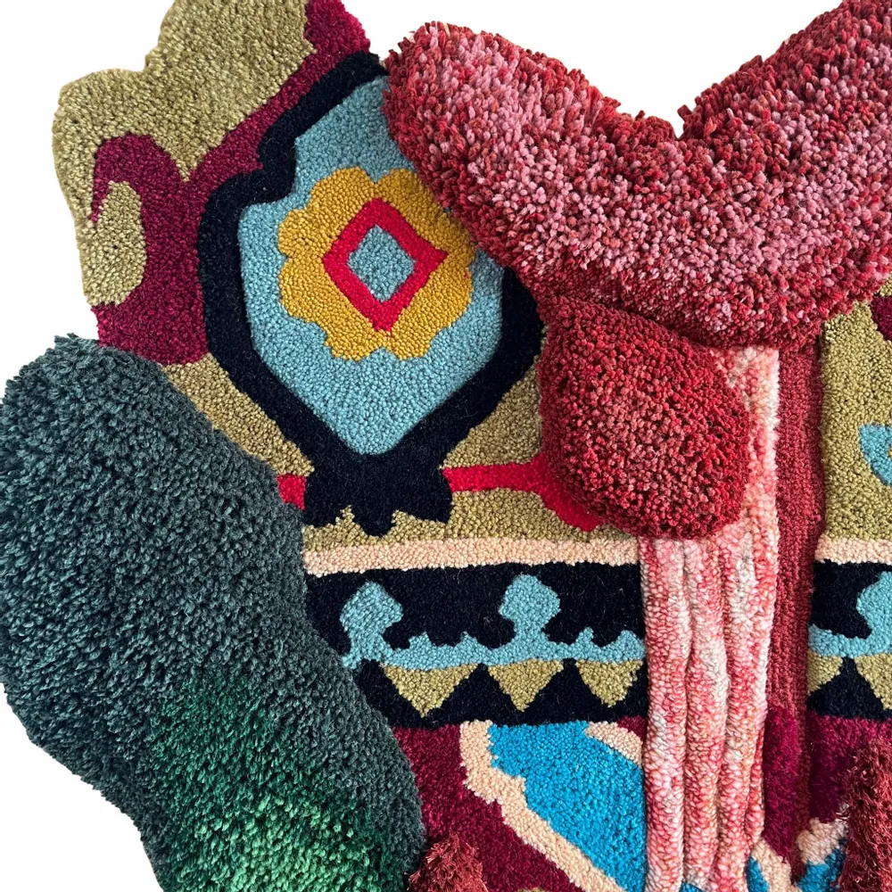 Contemporary carpets - Textile wall sculpture — Unique piece — Vernaculario II - ATELIER SAGRADO