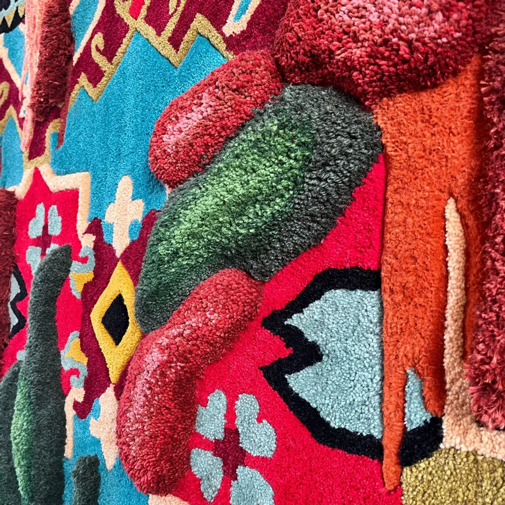 Contemporary carpets - Textile wall sculpture — Unique piece — Vernaculario II - ATELIER SAGRADO