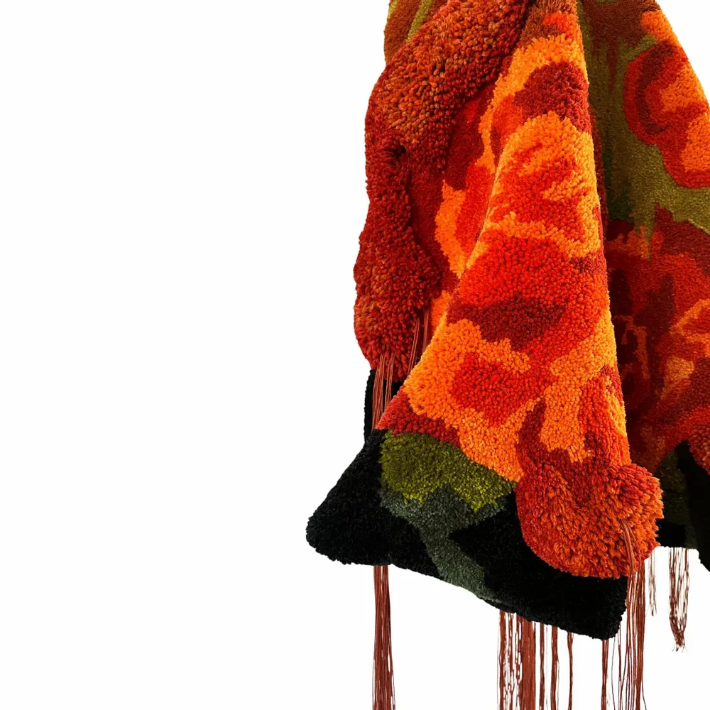 Tapis contemporains - Sculpture murale textile – Pièce unique – Vernaculario III - ATELIER SAGRADO