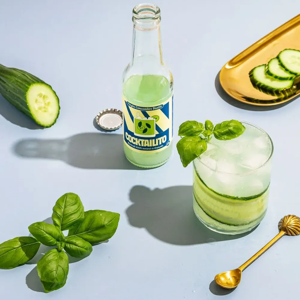 Épicerie fine - Mocktail: Virgin Concombre Basilic (0%) - COCKTAILITO