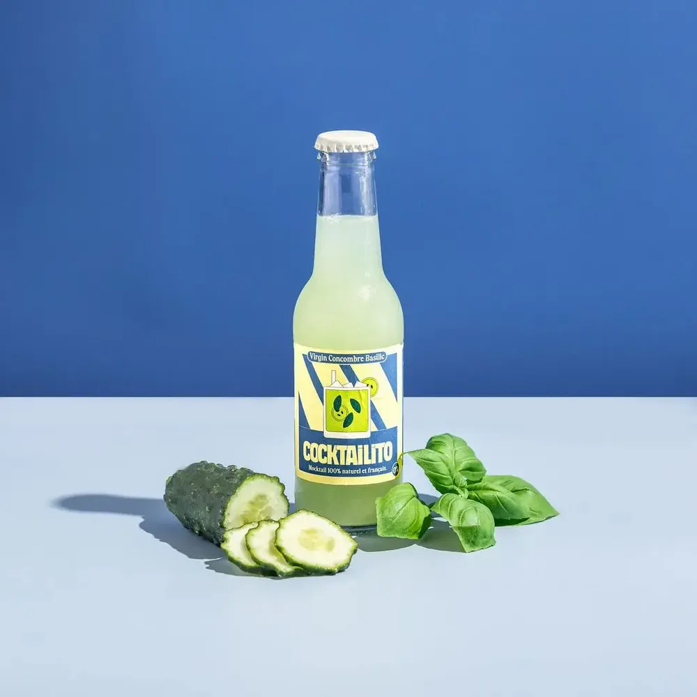 Épicerie fine - Mocktail: Virgin Concombre Basilic (0%) - COCKTAILITO