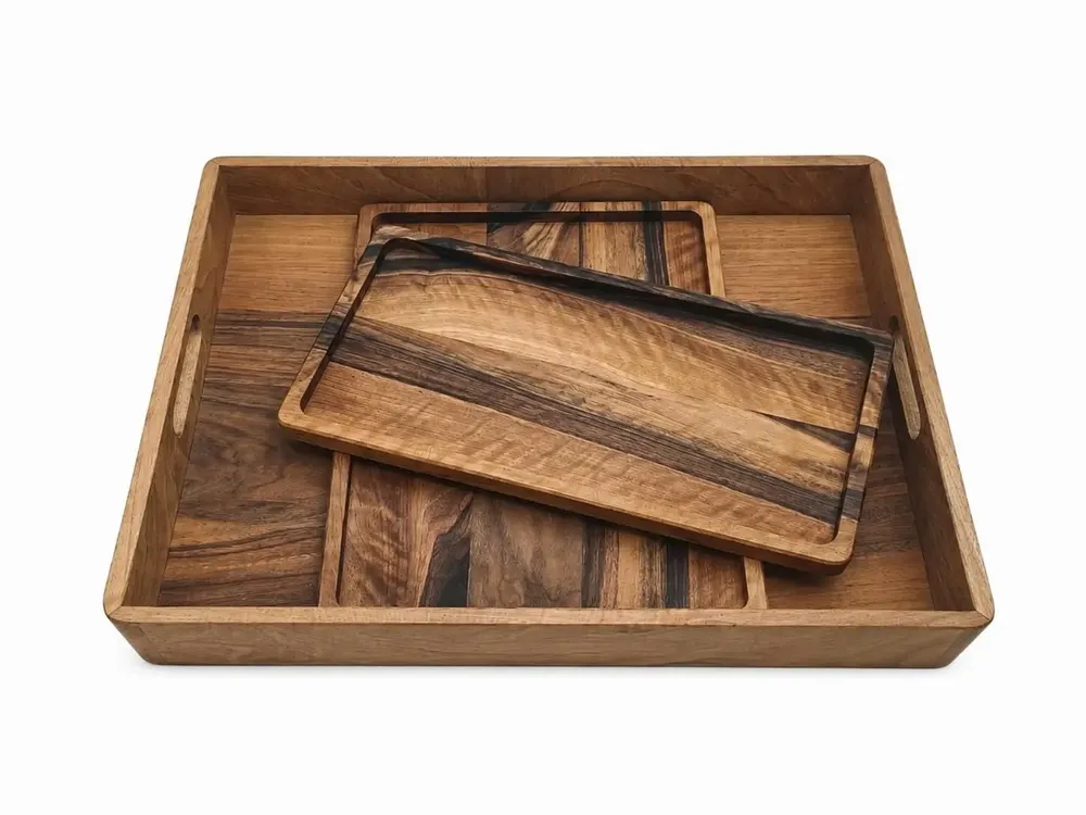 Trays - Solid wood serving tray collection - LEGNOVINI