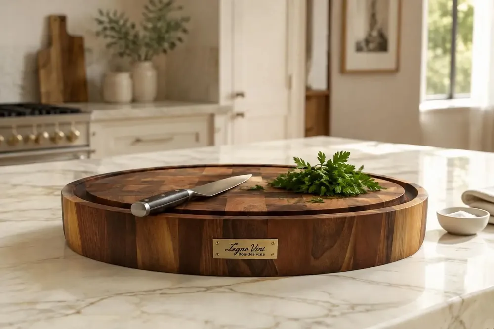 Objets de décoration - Billot de découpe en bois massif. Bois de bout - LEGNOVINI
