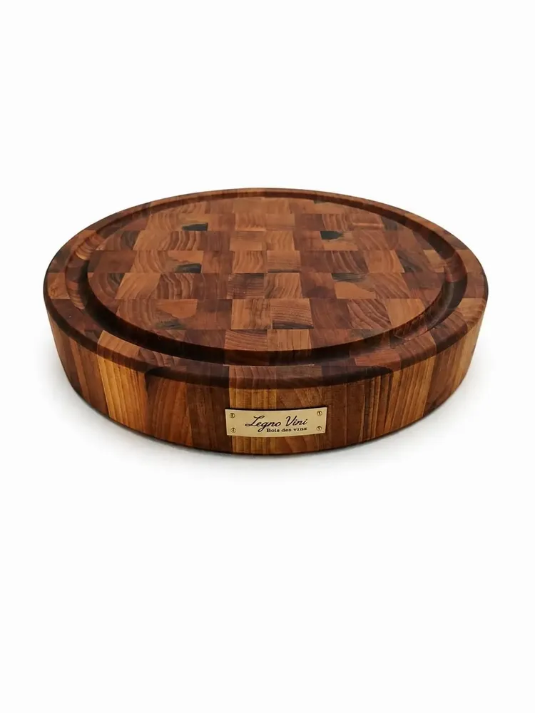 Objets de décoration - Billot de découpe en bois massif. Bois de bout - LEGNOVINI