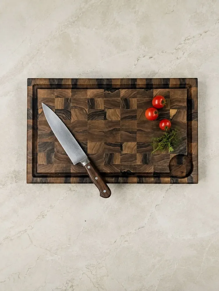 Objets de décoration - Billot de découpe en bois massif. Bois de bout - LEGNOVINI