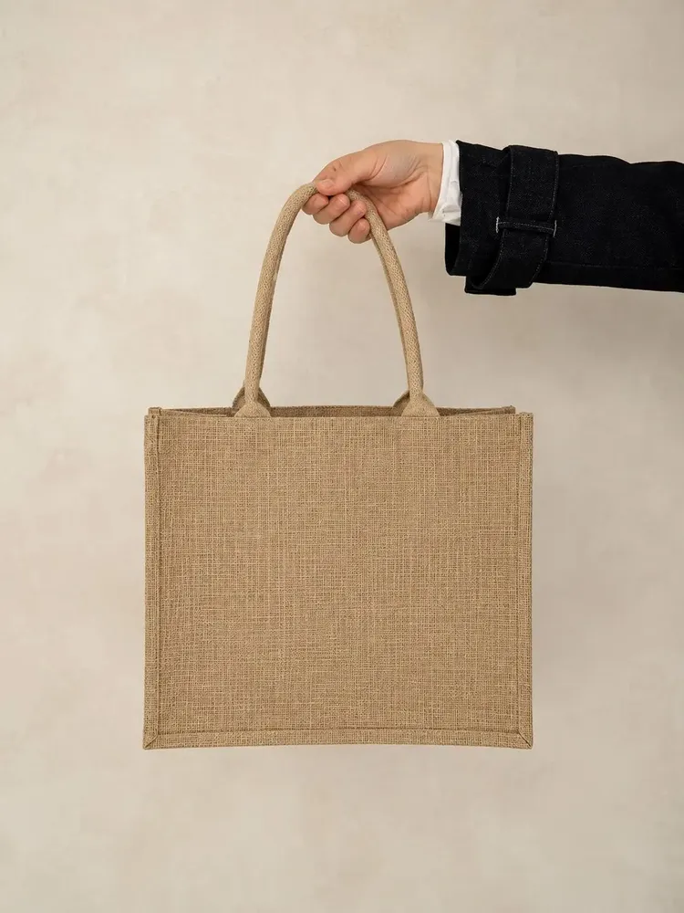 Bags and totes - Natural Jute Reusable Bag - Ibiza M (35x15x30 cm) - MOONPACK