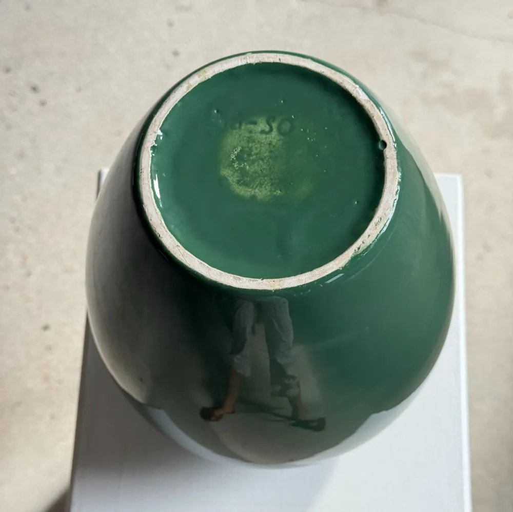 Decorative objects - Large deep sea green ceramic vase H26 D22 - OFFICE OBJETS