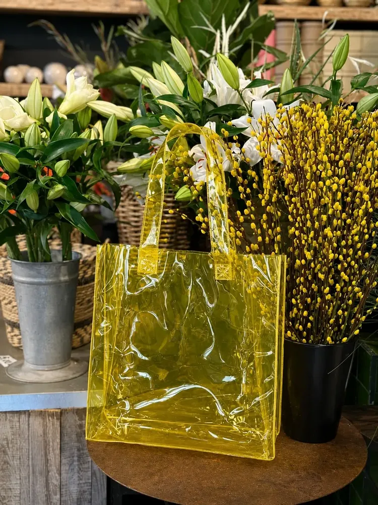 Bags and totes - Reusable PVC bag — Rio Yellow (40×14×40cm) - MOONPACK