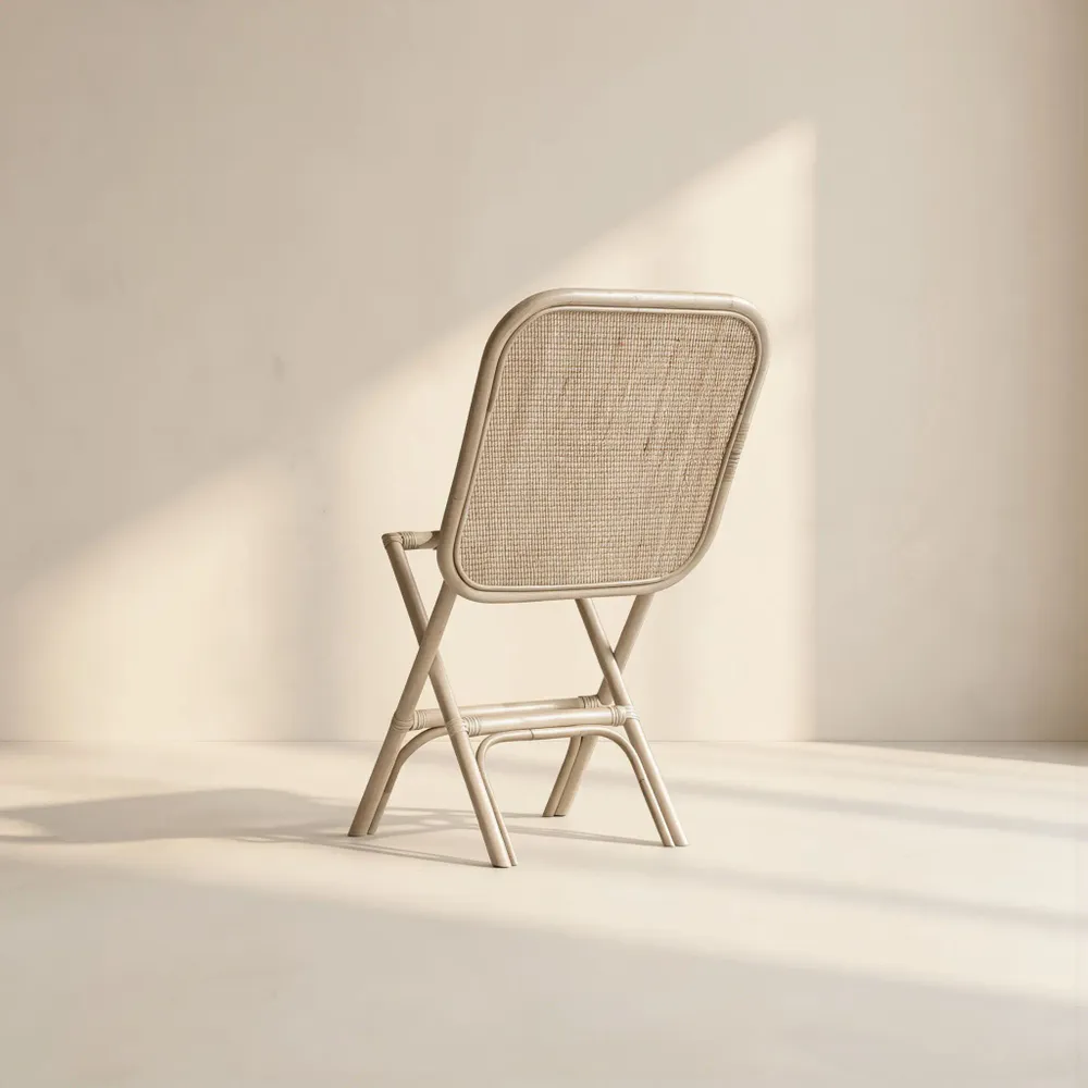 Coffee tables - Garda Folding Rattan Side Table - LO-FI HOUSE