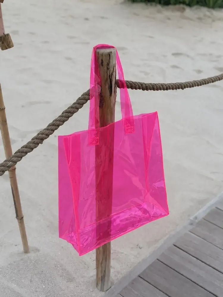 Bags and totes - Reusable PVC bag — Rio Rose (40×14×40cm) - MOONPACK