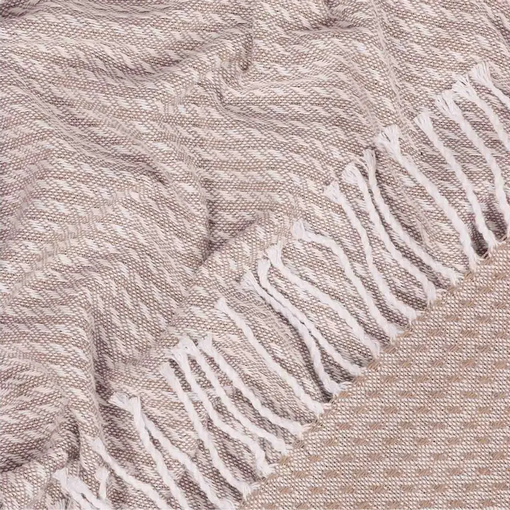 Throw blankets - Cotton Throw Topaz - LANAVITTA