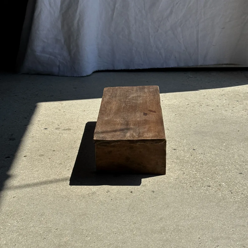 Stools - Small low bench in ancient teak from Indonesia H14 L50 - OFFICE OBJETS