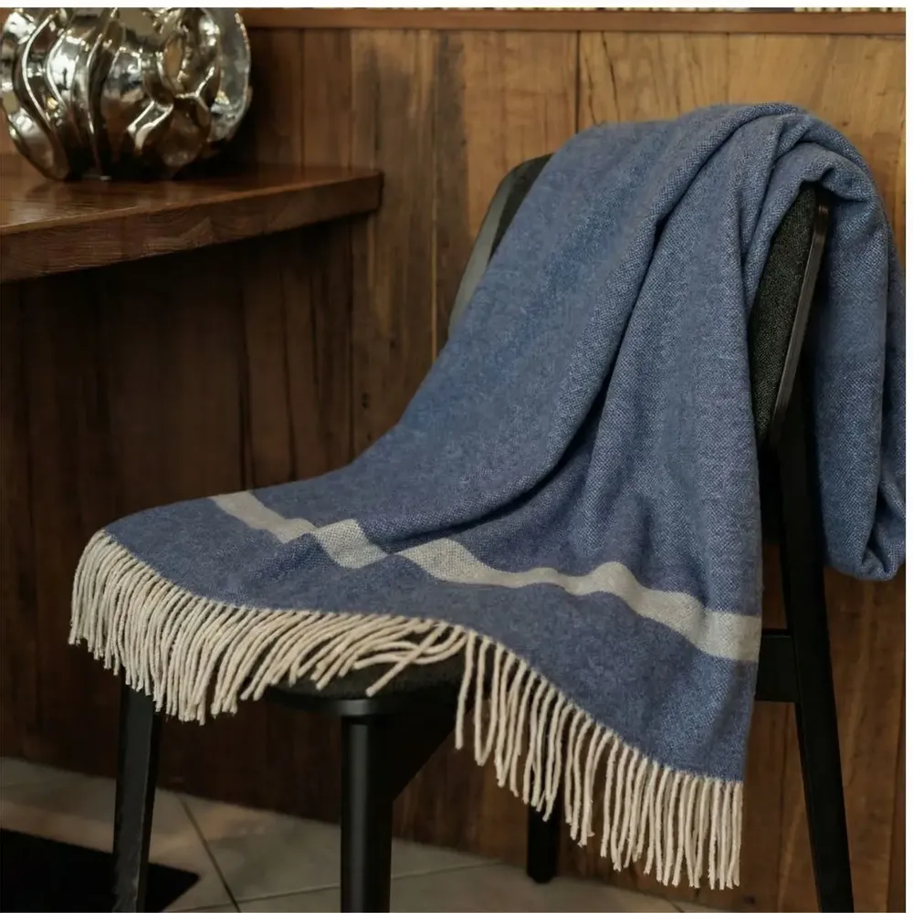 Throw blankets - Australian Merino Wool Throw Laska - LANAVITTA