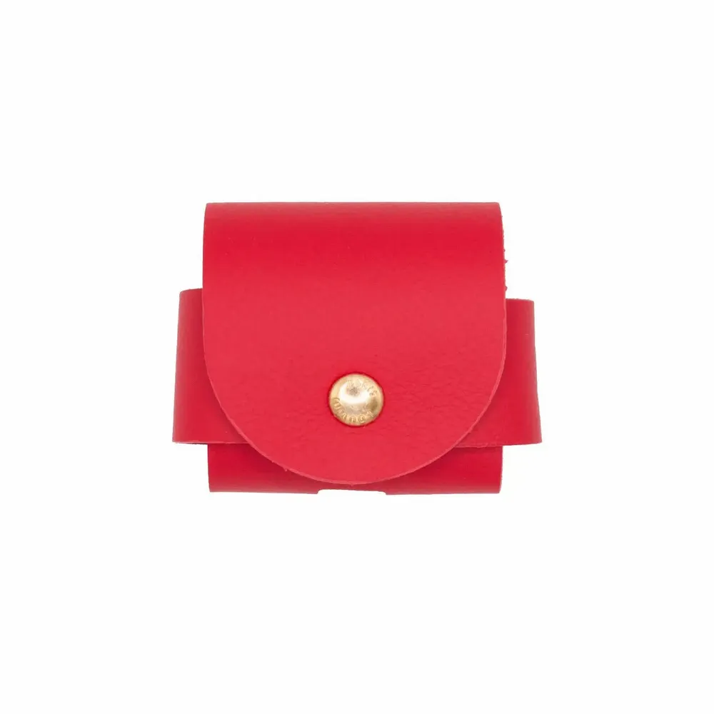 Leather goods - Phone case with leather card holder — made in Italy - LOUVINI PARIS