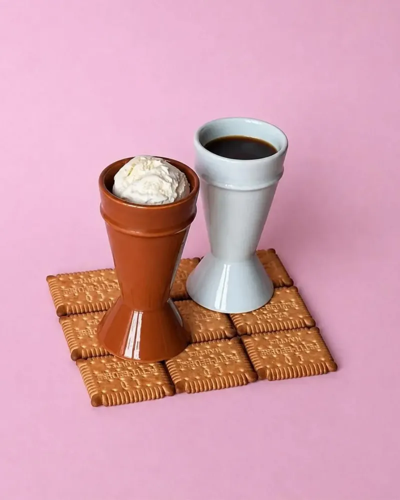 Tea and coffee accessories - Nouveau Mazagran — 16 cl Coffee Cup - ATELIER MAISON QUATRE