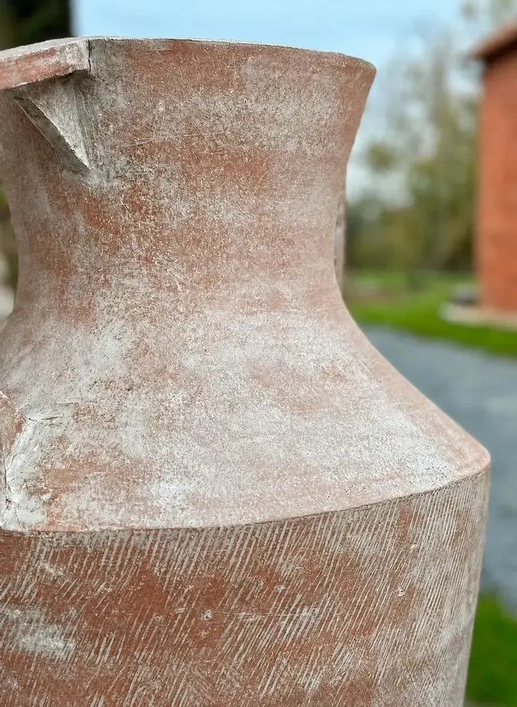 Ornaments - Monumental Amphora I — Patinated Red Clay - CERAMIC FACTORY