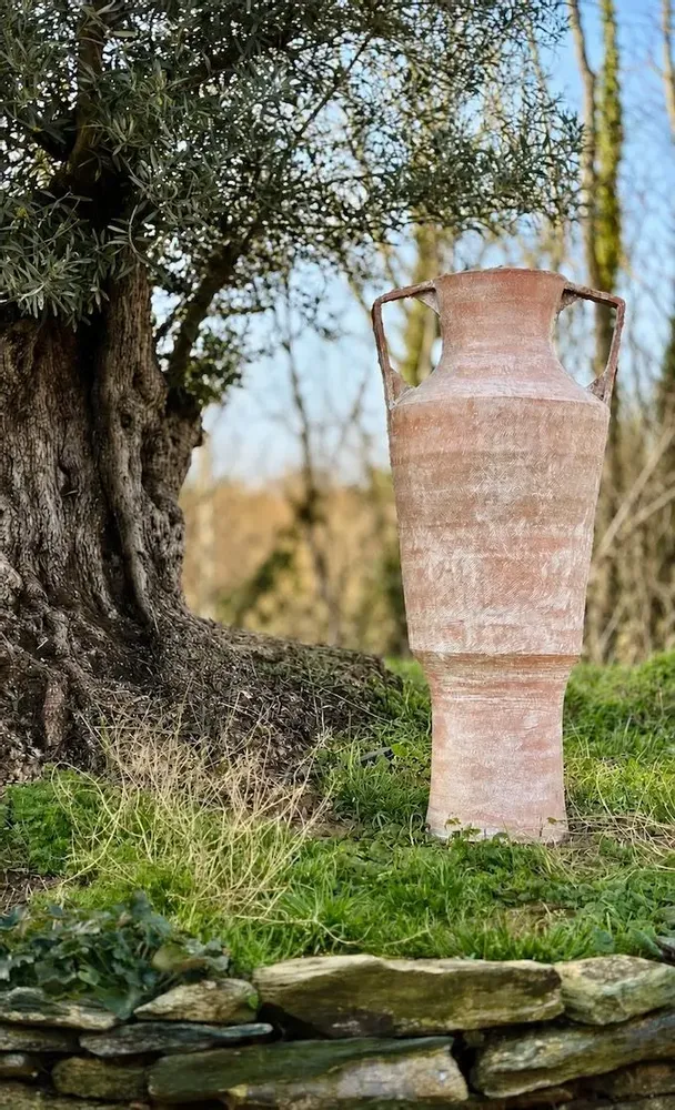 Ornaments - Monumental Amphora I — Patinated Red Clay - CERAMIC FACTORY