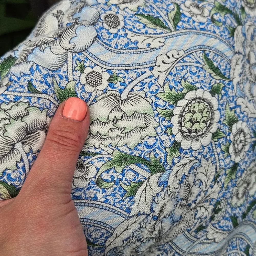 Comforters and pillows - 100% Linen Pillowcase - William Morris Wandle - NORRAVILLA