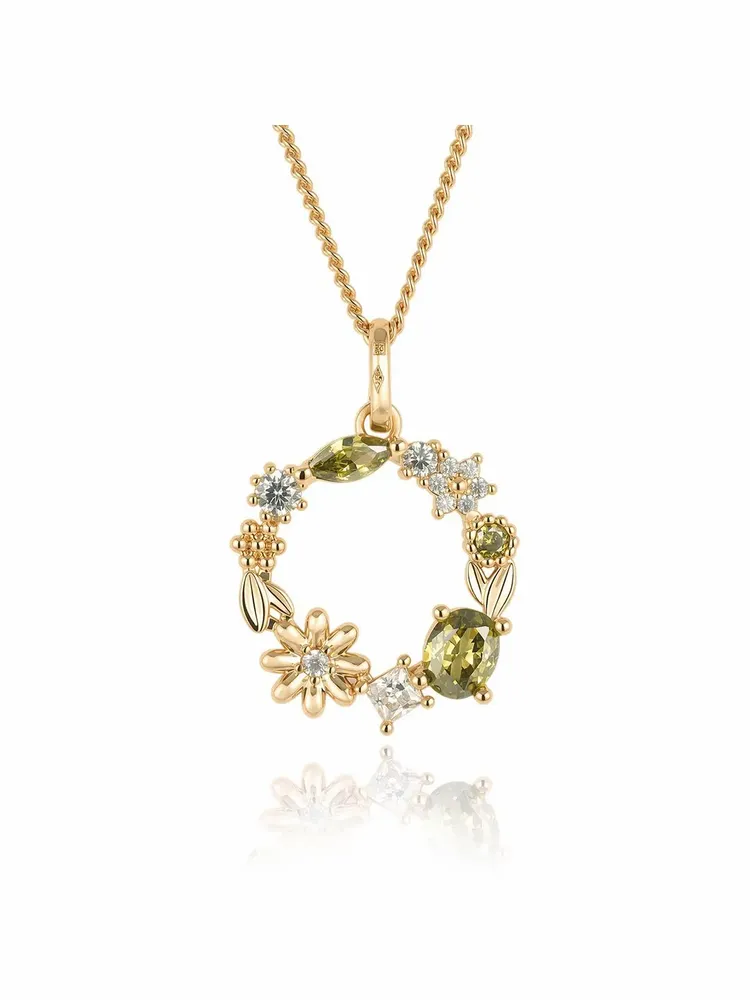 Jewelry - Peridot PL-OR 750 3MIC Flower Garden Earrings - ATELIER J.FB FRANCE