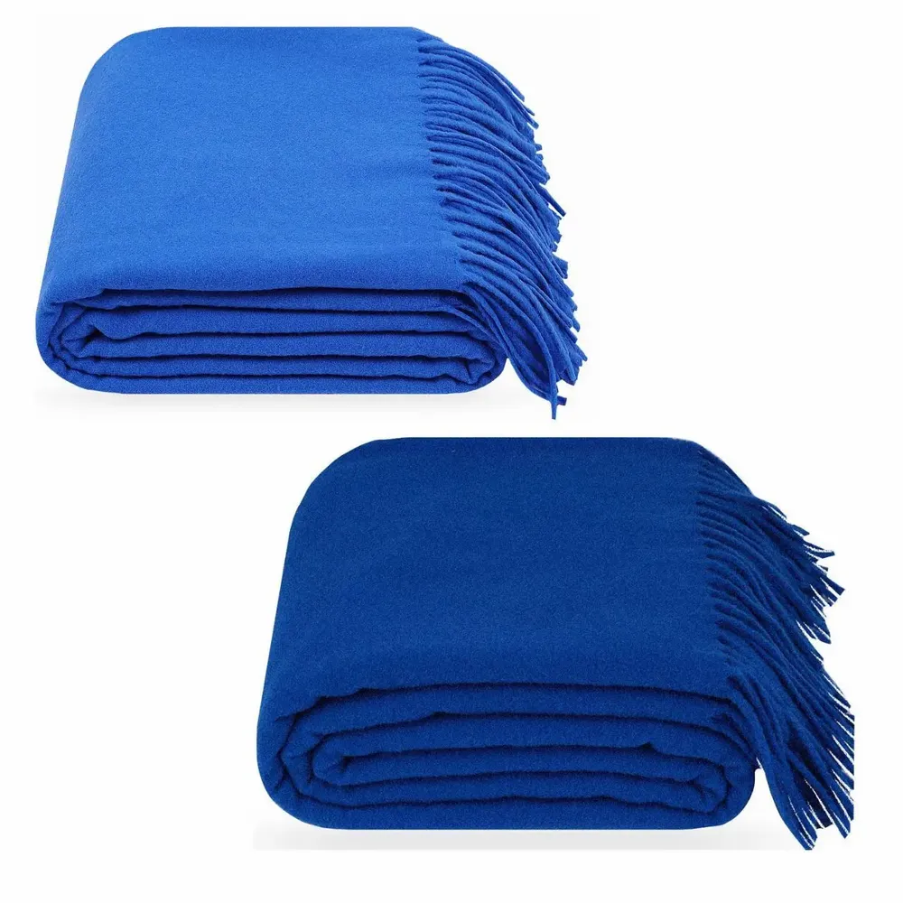 Throw blankets - Australian Merino Wool Throw Leon - LANAVITTA