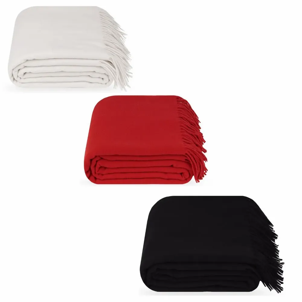 Throw blankets - Australian Merino Wool Throw Leon - LANAVITTA