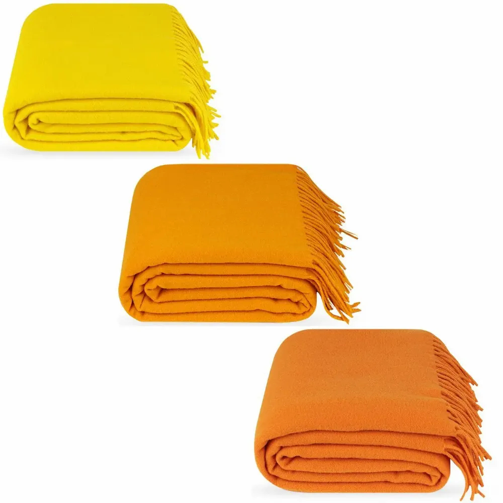 Throw blankets - Australian Merino Wool Throw Leon - LANAVITTA