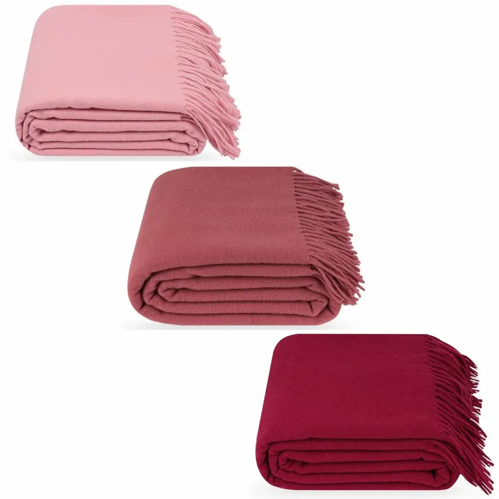 Throw blankets - Australian Merino Wool Throw Leon - LANAVITTA